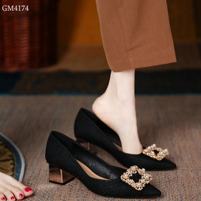 GM4174 GIÀY CAO GÓT MŨI NHỌN