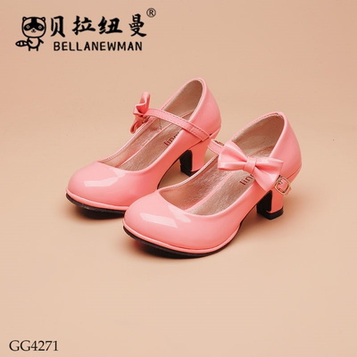 GG4271 GIÀY CAO GÓT QUAI PHỐI NƠ CHO BÉ