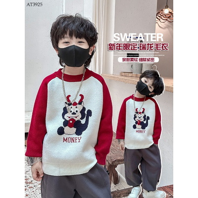AT3925 ÁO LEN PHỐI MÀU BÉ TRAI HÃNG EDGX
