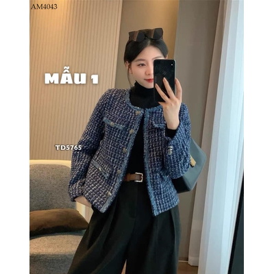 AM4043 ÁO KHOÁC DẠ TWEED SANG CHẢNH