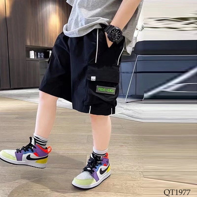 QT1977 QUẦN SHORT TÚI HỘP CHO BÉ TRAI