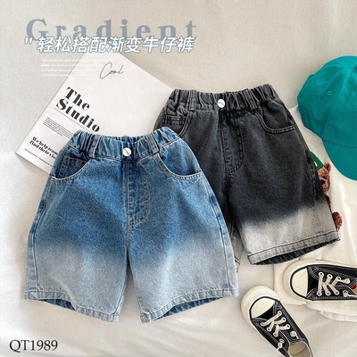 QT1989 QUẦN SHORT DENIM LOANG MÀU CHO BÉ