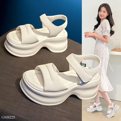 GM4225  DÉP SANDAL ĐẾ BÁNH MÌ CHO NỮ
