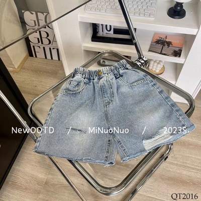QT2016 QUẦN SHORT JEAN RÁCH CHO BÉ NHÀ MINUONUO