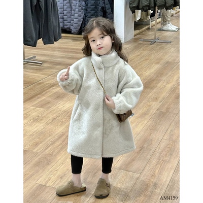 AM4159 ÁO KHOÁC LÔNG DÁNG DÀI CHO BÉ GÁI