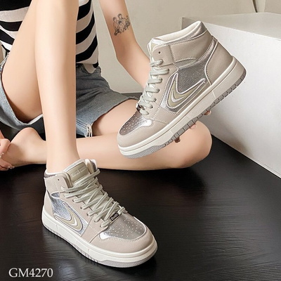 GM4270 GIÀY THỂ THAO BẠC CỔ THẤP-CỔ CAO NỮ