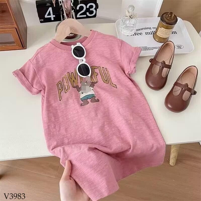 V3983 VÁY SUÔNG PHỐI CHỮ CHO BÉ