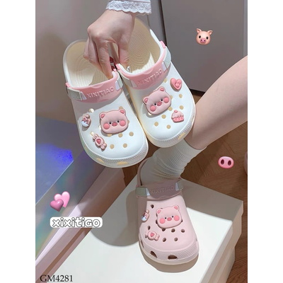 GM4281  SỤC CROCS HEO HỒNG CUTE