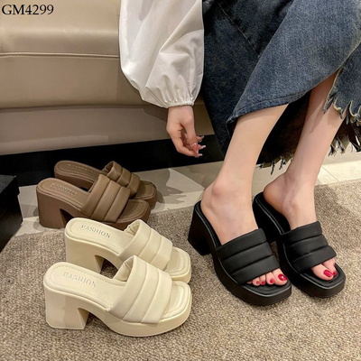 GM4299 DÉP CAO GÓT MŨI VUÔNG NỮ