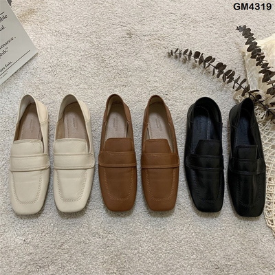 GM4319 GIÀY DA MŨI VUÔNG CC CHO NỮ