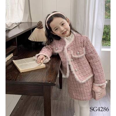 SG4286 SET DẠ TWEED CHO BÉ GÁI