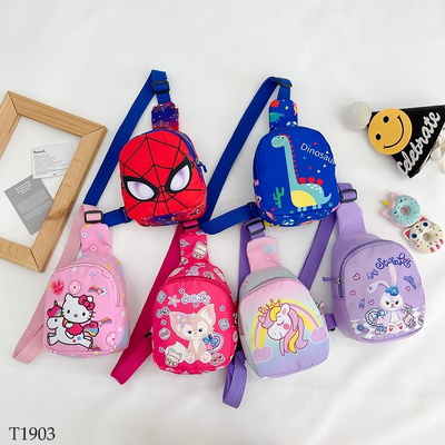 T1903 TÚI BAO TỬ ĐEO CHÉO HỌA TIẾT CUTE CHO BÉ
