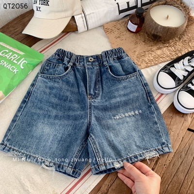 QT2056 QUẦN SHORT JEAN BÉ TRAI HÃNG MINUONUO