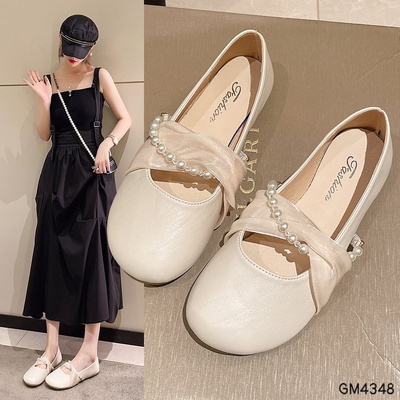 GM4348 GIÀY BÚP BÊ NỮ QUAI PHỐI NGỌC