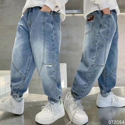 QT2054 QUẦN JEAN BO ỐNG BÉ TRAI