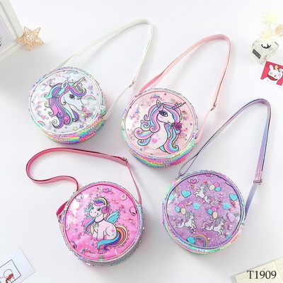 T1909  TÚI TRÒN PONY UNICORN BÉ GÁI