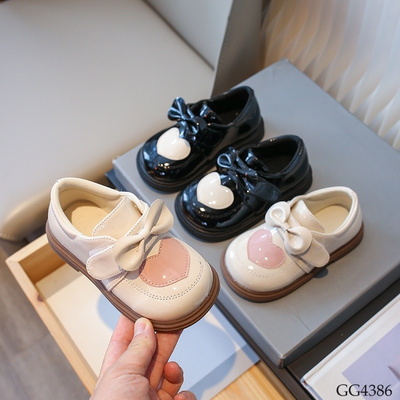 GG4386  GIÀY BÚP BÊ TIM NƠ CHO BÉ