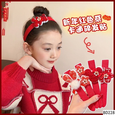 BD228 SET 3 BỜM TÓC ĐỎ DIỆN TẾT