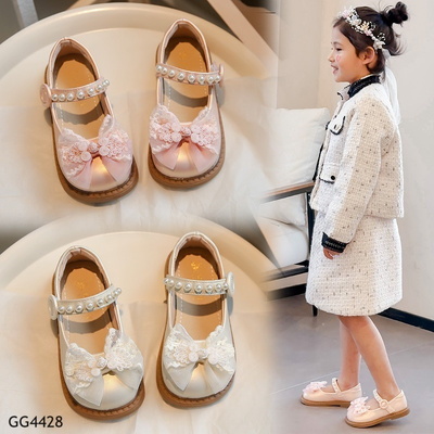 GG4428 GIÀY BÚP BÊ NƠ QUAI NGỌC BÉ GÁI