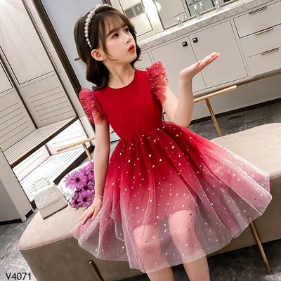 V4071 VÁY CÔNG CHÚA LẤP LÁNH CHO BÉ