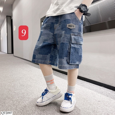 QT2097 BST QUẦN SHORT JEAN CHO BÉ TRAI