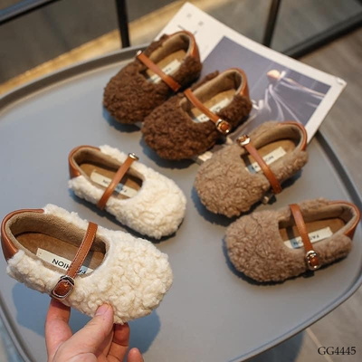 GG4445 GIÀY BÚP BÊ LÔNG ẤM ÁP CHO BÉ GÁI