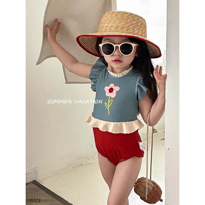 DB524 BỘ BƠI LIỀN THÂN CHO BÉ GÁI