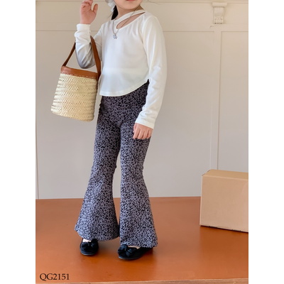 QG2151 QUẦN LOE DA BÁO CHO BÉ
