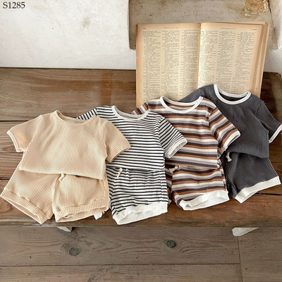 S1285 BỘ THUN GÂN CHO BÉ