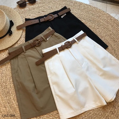 QM1398 QUẦN SHORT KÈM ĐAI CHO NỮ