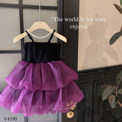 V4190 VÁY 2S CÔNG CHÚA BÉ GÁI