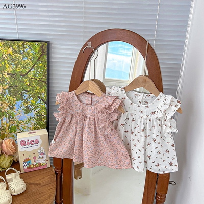 AG3996 ÁO HOA PHỐI BÈO CHO BÉ