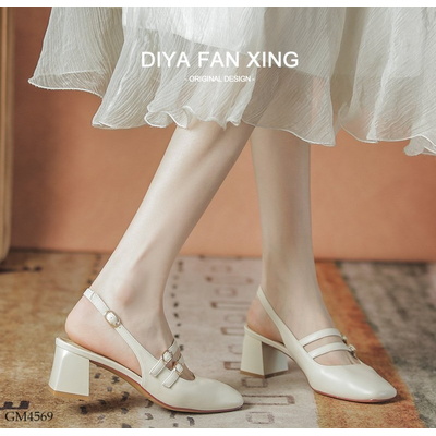 GM4569 GIÀY MARY JEAN HỞ GÓT CHO NỮ