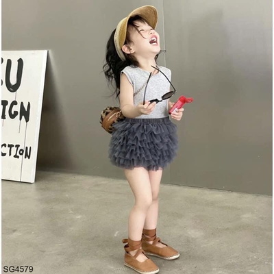 SG4579 SET ÁO SÁT NÁCH + CHÂN VÁY TUTU