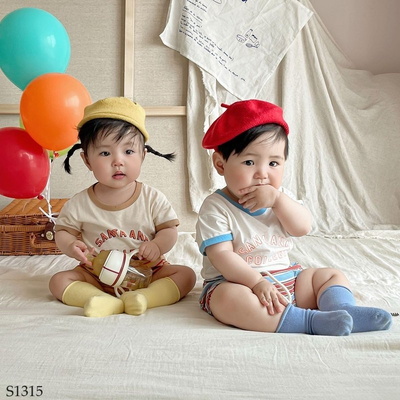 S1315 BỘ THUN CỘC TAY CHO BÉ