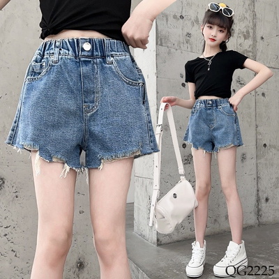QG2225 QUẦN SHORT JEAN BÉ GÁI SIZE ĐẠI