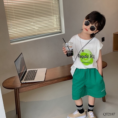 QT2187 QUẦN SHORT CHỮ BÉ TRAI HÃNG AMBB