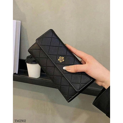 TM2502 VÍ CẦM TAY HOA TRÀ CHO NỮ