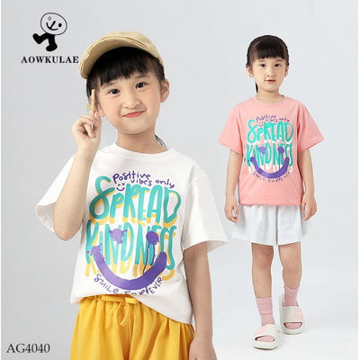 AG4040  ÁO THUN BÉ GÁI HÃNG AKL