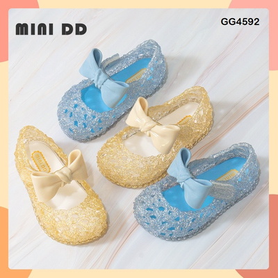 GG4592 Giày nhựa quai nơ xinh yêu cho bé