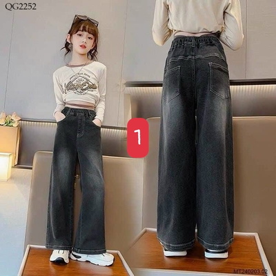 QG2252 QUẦN JEAN SUÔNG BÉ GÁI