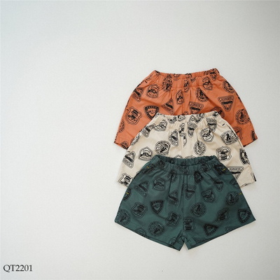 QT2201 QUẦN SHORT HỌA TIẾT BÉ TRAI