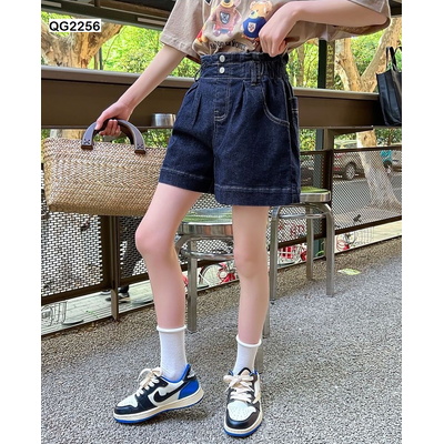 QG2256 QUẦN SHORT JEAN BG TRƠN