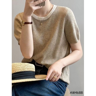 AM4688  ÁO DỆT KIM CỔ VIỀN