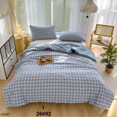 CG397 CHĂN HÈ KẺ CARO MỎNG NHẸ MẪU MỚI 2024