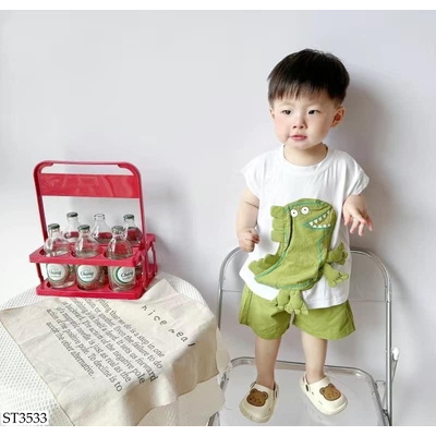 ST3533 BỘ KHỦNG LONG BA LỖ CHO BÉ