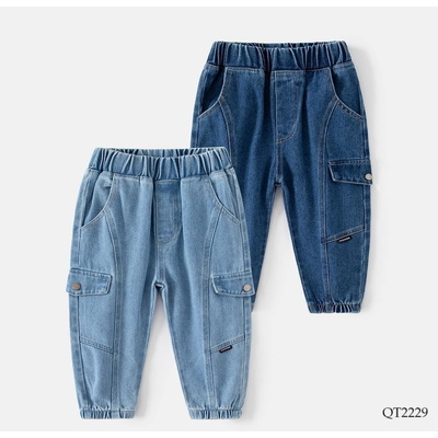 QT2229  QUẦN JEAN MỀM BÉ TRAI HÃNG WELLKIDS