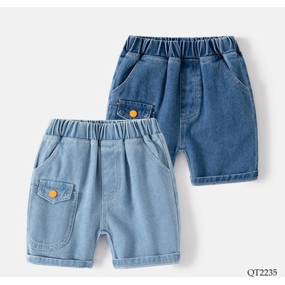 QT2235  QUẦN SHORT JEAN BÉ TRAI HÃNG WELLKIDS