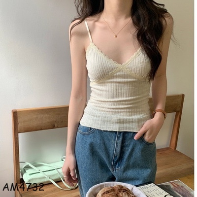 AM4732  ÁO 2 DÂY PHỐI REN