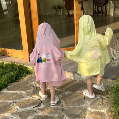 A2077 ÁO NẮNG COTTON HOẠT HÌNH